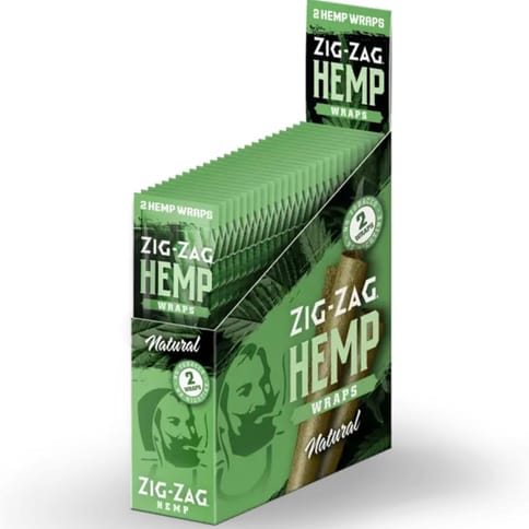 Zig Zag 25ct Hemp wraps Natural 2pk