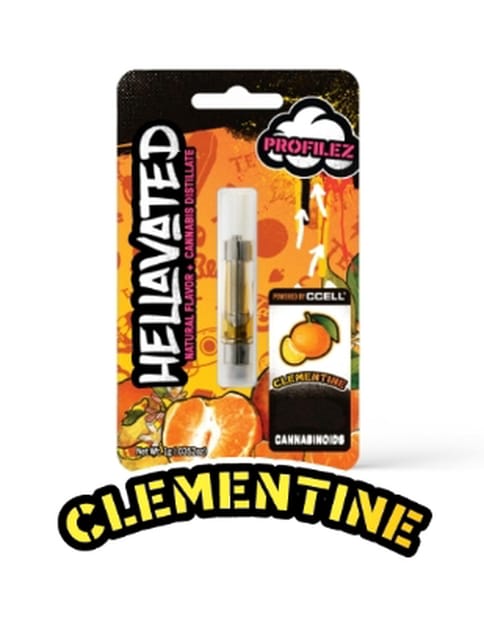 Hellavated | Vape Cart. | - Clementine | 1g 510