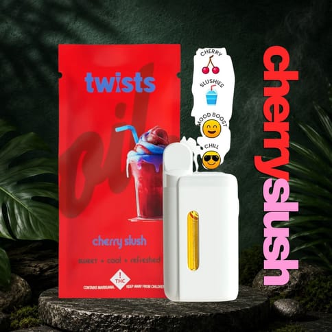 Cherry Slush 4g Distillate Twist All-in-One Vape by Oil by Craft | Golden Rookie