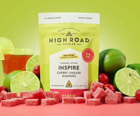 High Road - Inspire Quick Gummies - Cherry Limeade