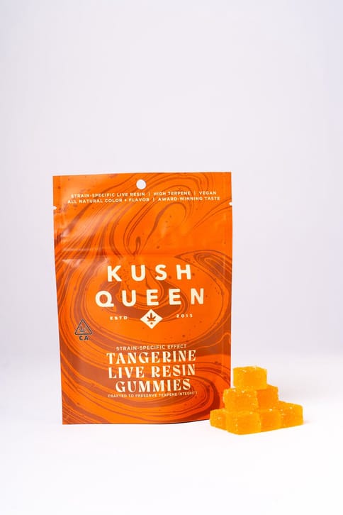Kush Queen Tangerine Live Resin Gummies - Lemon OZ Kush