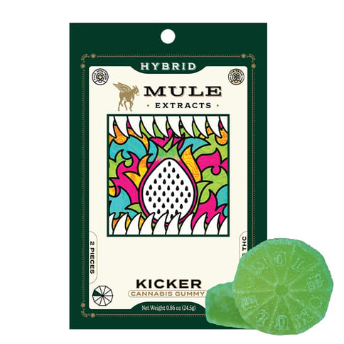 Mule Kicker Gummies | Galactic Green Grape 100mg