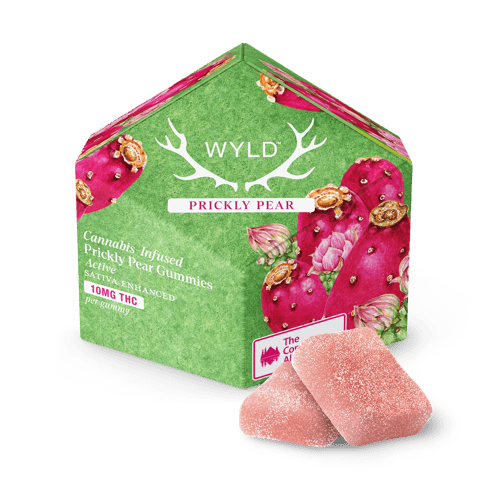 WYLD - PRICKLY PEAR (LIMITED EDITION) SATIVA ENHANCED 10MG GUMMIES