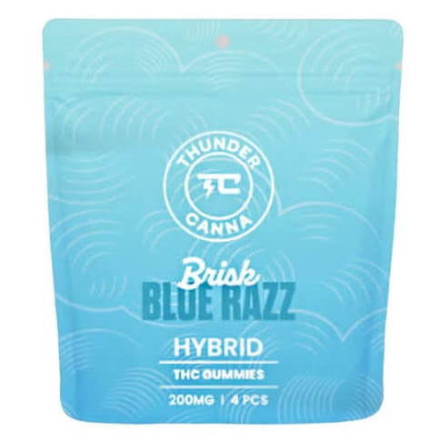 Blue Razz 200mg Gummies | Thunder Canna