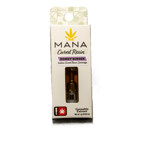 CURED RESIN CARTRIDGE | DONNY BURGER | INDICA | 510 THREAD | 1 GRAM