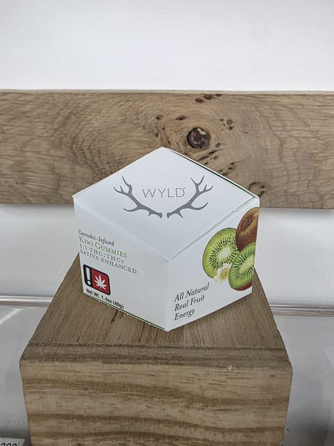WYLD | 100MG | Kiwi 1:1 (Sativa) THC:THC-V Gummies 10pk
