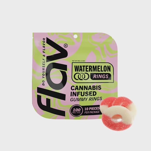 Flav - Watermelon Rings | 10 x 10mg Gummies