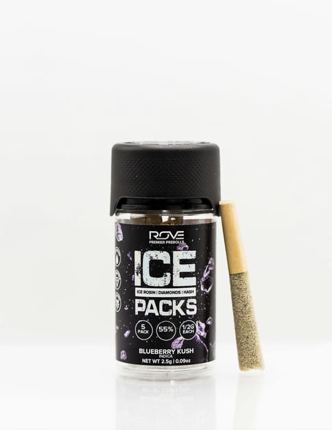 Rove | 6pk Blueberry Kush - Infused Ice Packs (Rosin, Diamond, Hash)