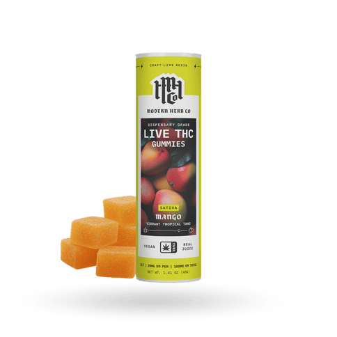 Live D9 THC Gummies | Mango (Sativa) - 5 count