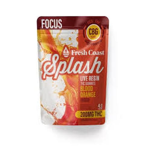 Blood Orange - Fresh Coast - Splash - Gummy - Hybrid - 200mg THC:50mg CBG**