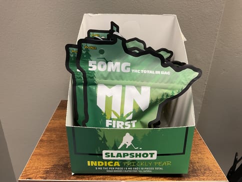 Mn First Slapshot Prickly Pear Indica Gummies