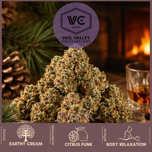 Mac Daddy 3.5g Cannabis Flower by Vail Valley Cultivations | Golden Rookie