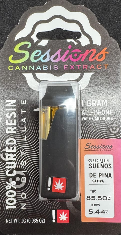 Cartridge Disposable | Sessions Cured Resin | - Sueños De Pina (S)
