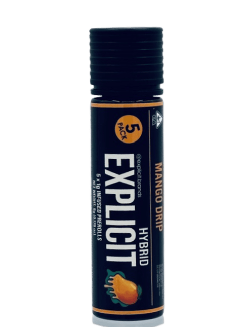 EXPLICIT - INFUSED PREROLL MULTIPACK - MANGO DRIP - 5G