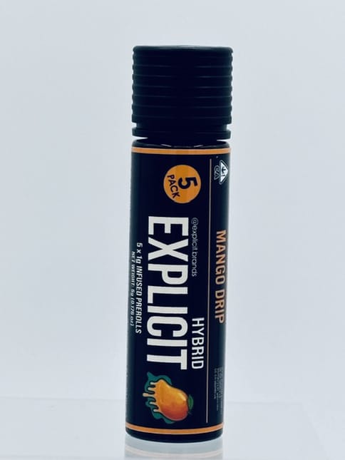 EXPLICIT - INFUSED PREROLL MULTIPACK - MANGO DRIP - 5G