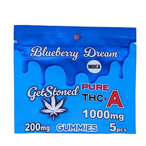 Get Stoned Pure THCA 1000 MG Blueberry Dream-Indica