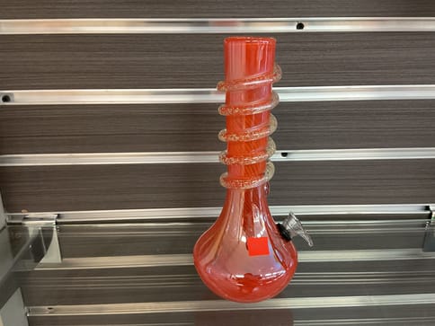 Orange Spiral Bong