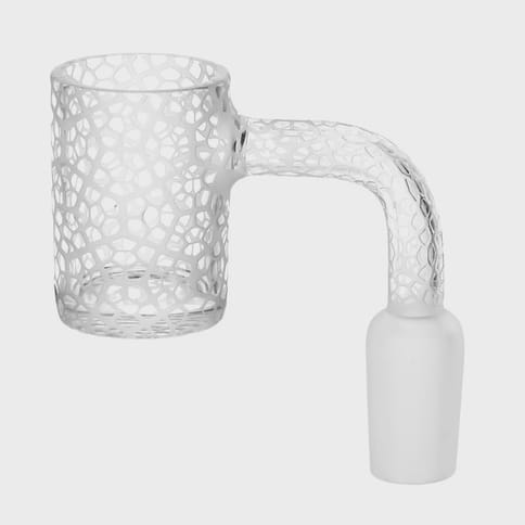 Mixed Design - Etched Quartz Banger | 14mm M