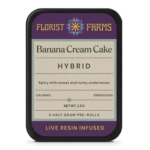 Banana Cream Cake .5g Infused Pre-roll (5PK)