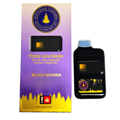 "TRULY" LIVE RESIN CARTRIDGE | BLACK MAMBA | HYBRID | 1 GRAM | DISPOSABLE