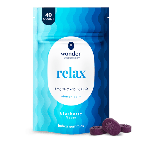 Wonder Wellness | Relax Blueberry + Lemon Balm CBD | 200mg 40pc