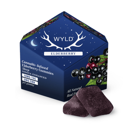 Wyld | 100mg Gummies - Elderberry 2:1 THC/CBN