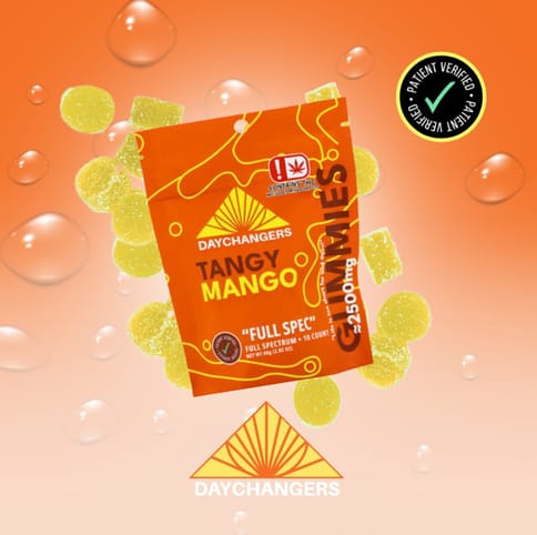 Day Changers | 2500mg | Full Spectrum | Tangy Mango Gummy | 10ct