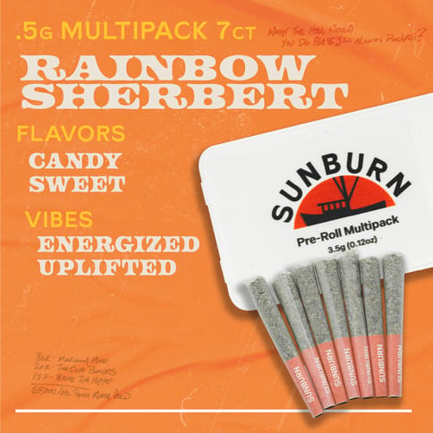 Rainbow Sherbert - 7ct Pre Rolls