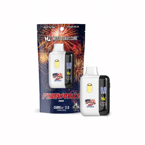 KB - WEST COAST CURE - THC ALL IN ONE - 250TH FIREWORKS - 1G