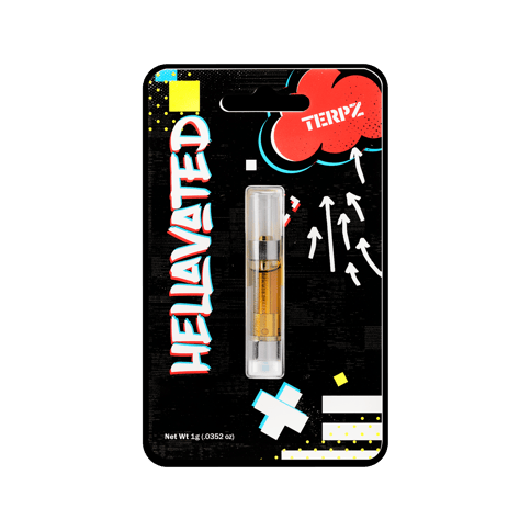 Hellavated | Haze | 1G | Terpz | Flavored Distillate | Cartridge