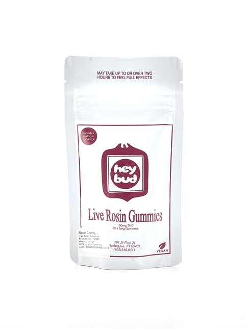 Heybud Sour Cherry Live Rosin Gummies