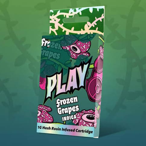 PLAY - Frozen Grapes - 1g Hash Infused Distillate Cart