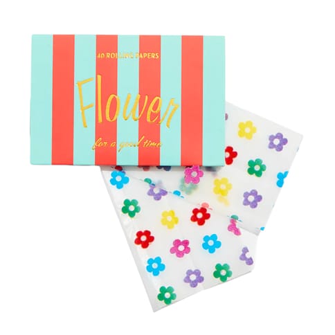 Edie Parker - Rainbow Flower Rolling Papers + Tips | 1 1/4