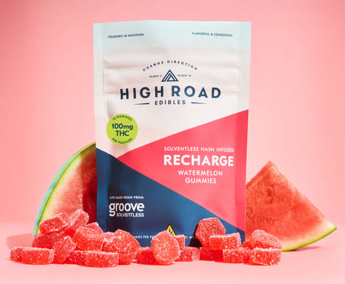 High Road - Recharge Solventless Gummies - Watermelon