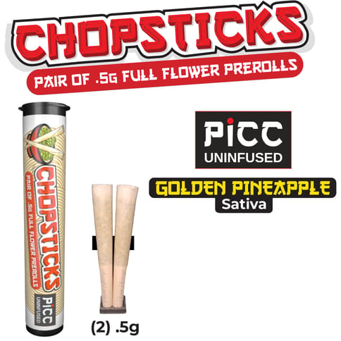Chopsticks | Golden Pineapple | .5g [2pk] Preroll