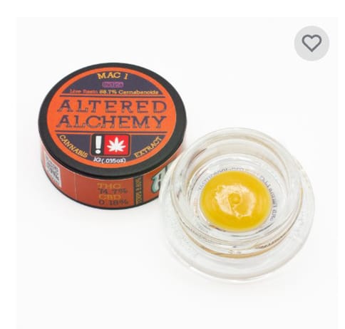 Altered Alchemy | Mac #1 | 1G | Live Resin | Extract