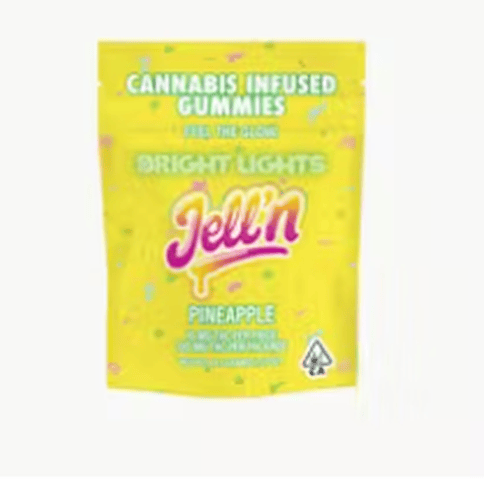 Bright Lights | Jell'n Pineapple | Gummies | Hybrid | 10pk | 100mg