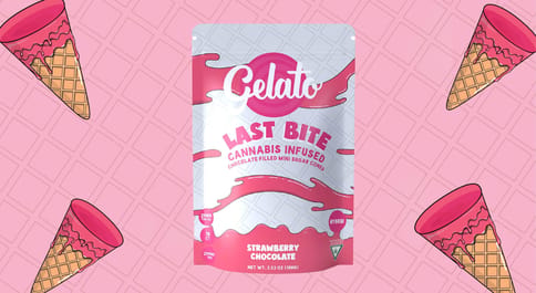 Gelato Strawberry Chocolate Last Bite Cones 200mg