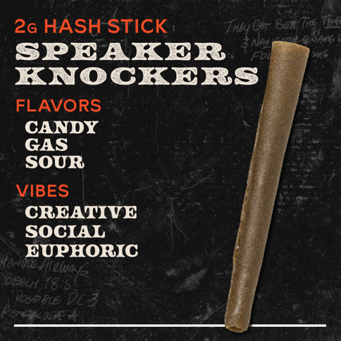 Speaker Knockers - 2g Hash Sticks Concentrate