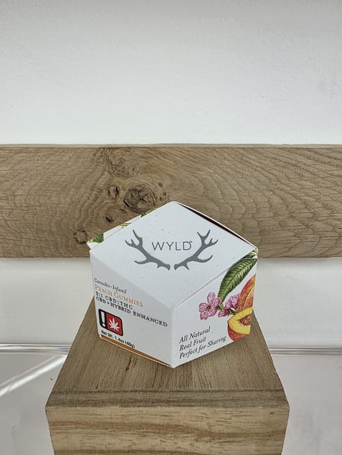 WYLD | 100MG | Peach 2:1 (Hybrid) Gummies | 10pk