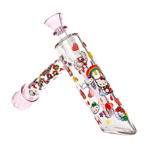 Happy Feels Kitty Glass Bubbler