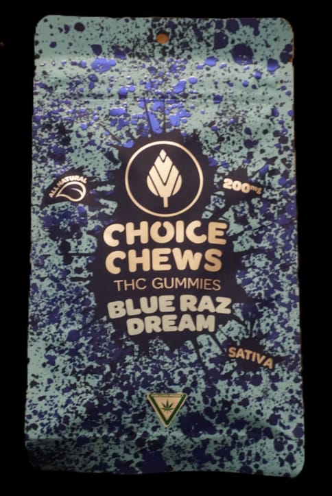 Choice Chews - Blue Raz Dream Gummies (Sativa) - 200mg
