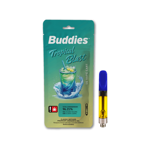 Buddies | Tropical Blast | 1G | Flavored Distillate | Cartridge
