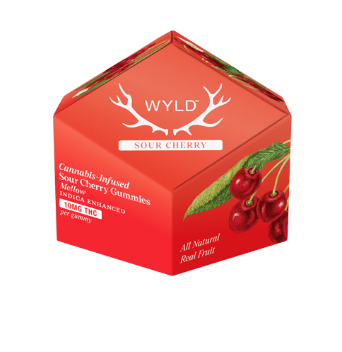 Wyld | Gummies | Sour Cherry | Indica 100mg THC