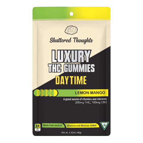Lemon Mango 200mg (100mg CBG) Daytime Gummies | Shattered Thoughts