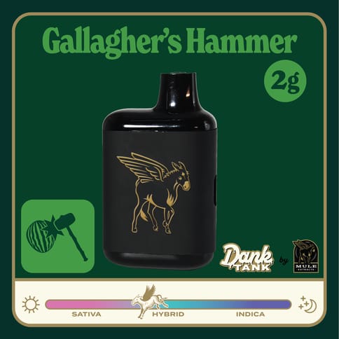 Mule Live Resin Dank Tank | Gallaghers Hammer Hybrid 2g