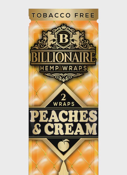 Billionaire Hemp Wraps 2PC - Peaches n Cream