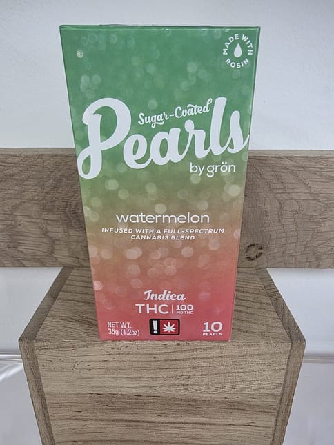 Grön | 100MG | Watermelon THC (Indica) Pearls | 10pk