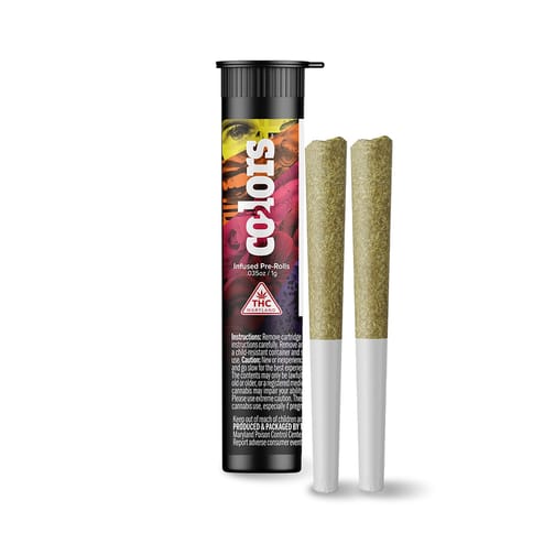 Evolab Colors Infused Preroll 2 Pack | Blueberry 1g Rec