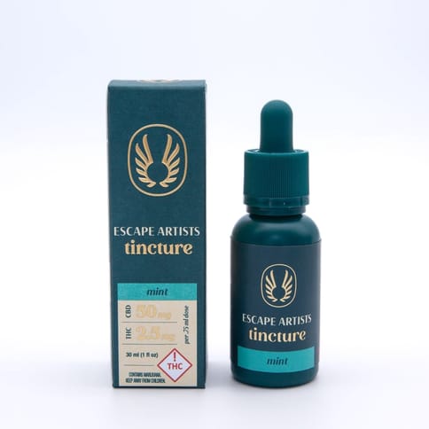 Escape Artists Tincture Mint 2000mg CBD:100mg THC